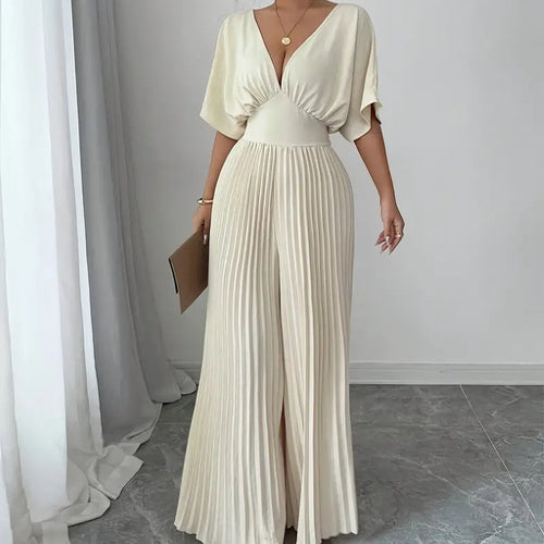 25 Edition – Pleated Wrap-Style Maxi Dress